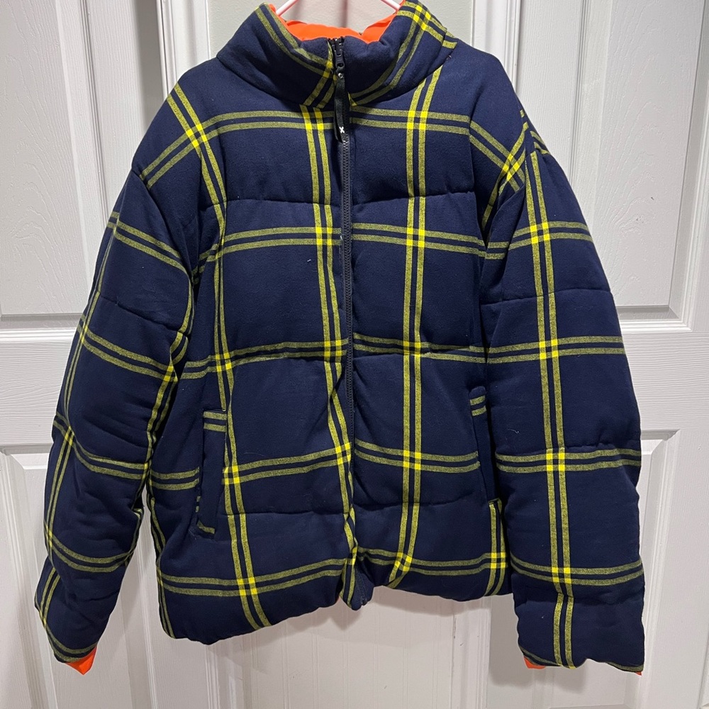 unisex reversible collusion puffer jacket